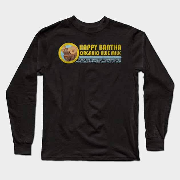 Happy Bantha Long Sleeve T-Shirt by LaserBrainDesign